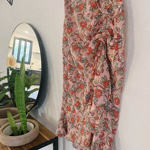 Floral skirt.